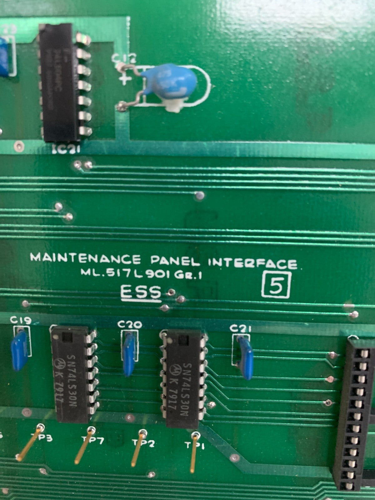 GENERAL ELECTRIC FANUC MAINTENANCE PANEL INTERFACE ML 517L 901 GR 1 "5"