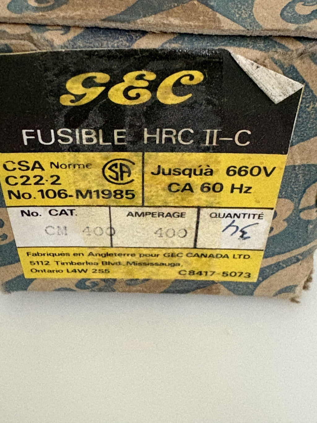 GEC FUSE HRC II-C