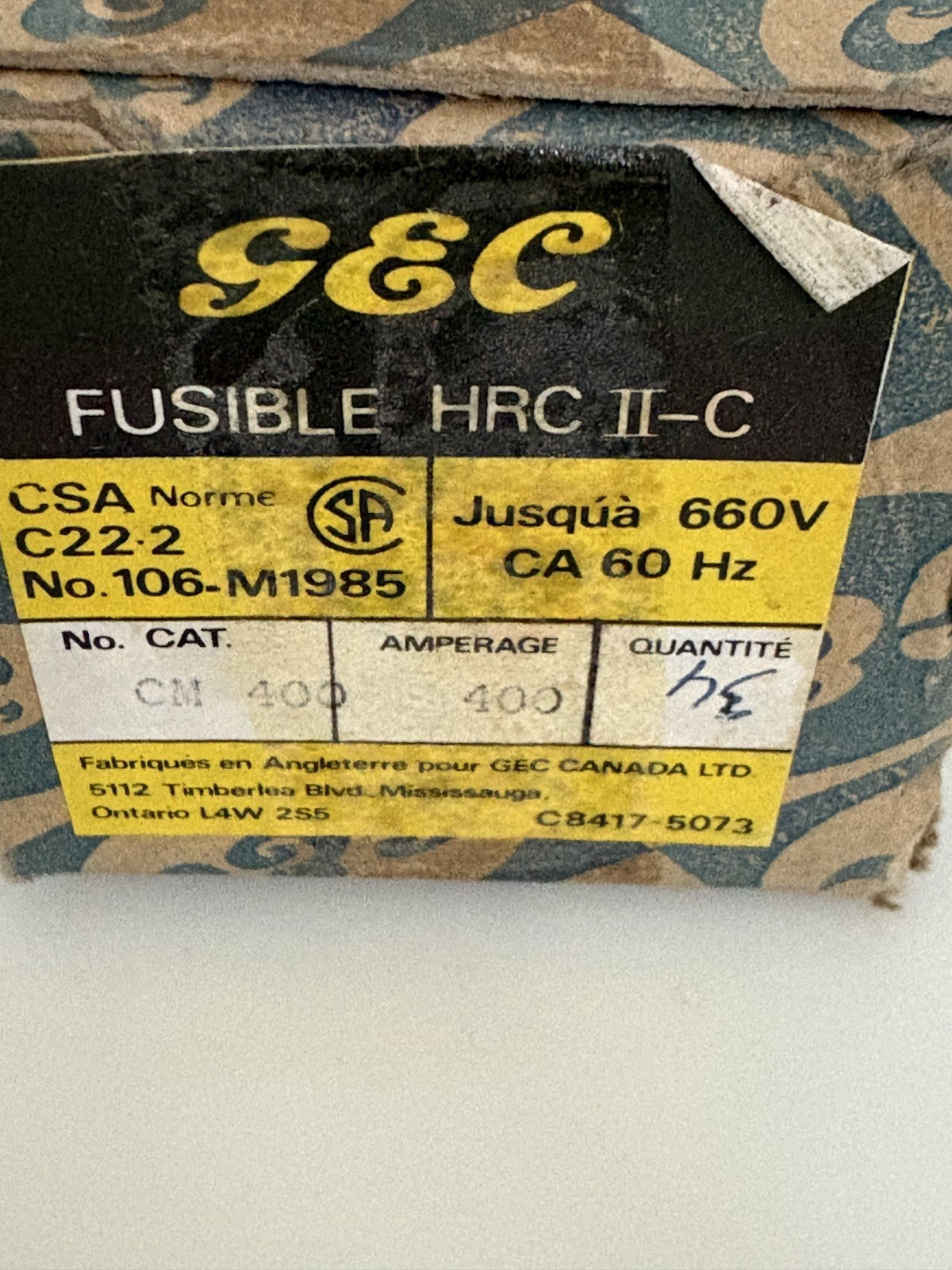 GEC FUSE HRC II-C