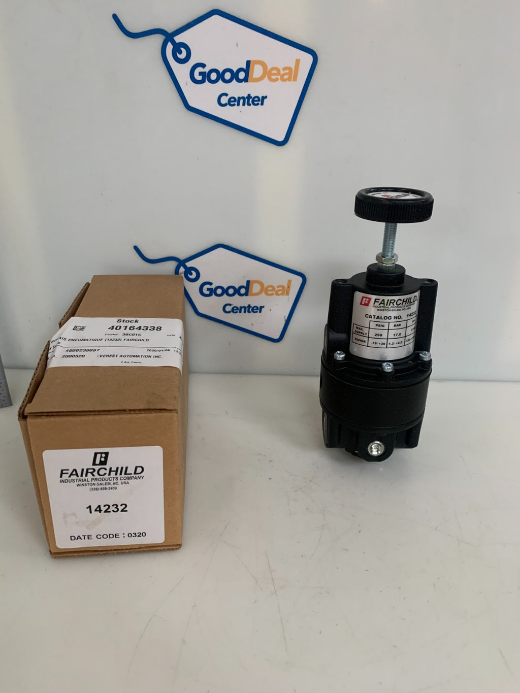 FAIRCHILD PNEUMATIC POSITIVE/NEGATIVE BIASING RELAY 142320