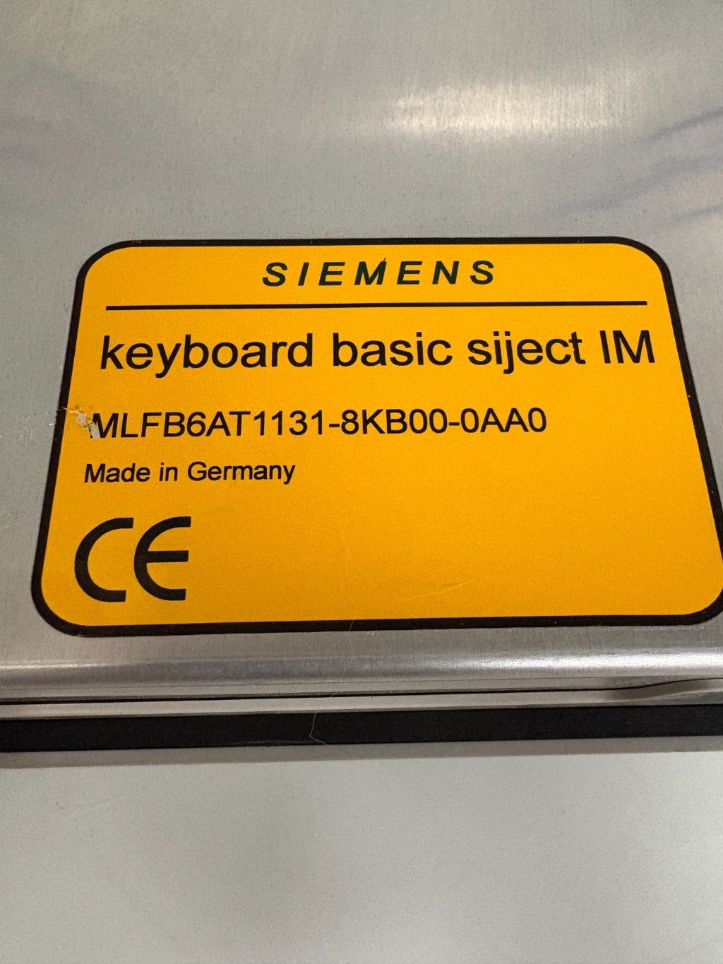 SIEMENS TOUCH PANEL KEYBOARD BASIC SIJECT IM  MLFB6AT1131-8KB00-0AA0