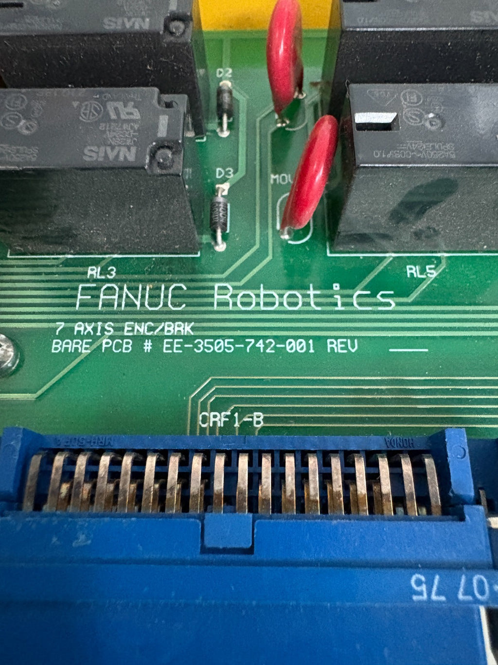 GE FANUC BRAKE MODULE ENCODER 7 + 3 AXIS EE-3505-761-002 REV A1
