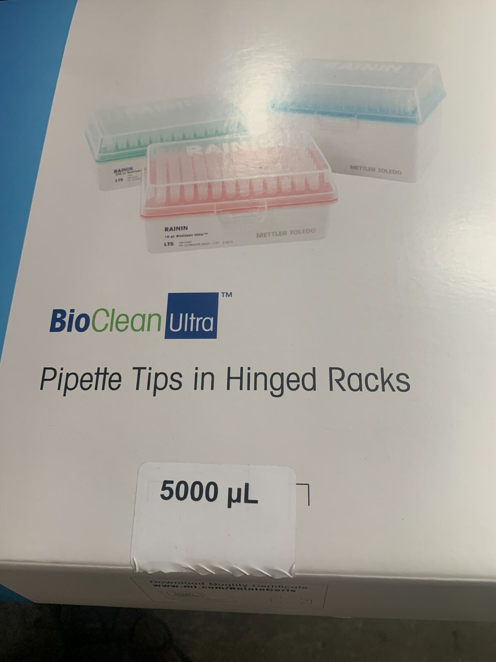 Lot of 4 racks of 24 units Mettler Toledo Rainin Bio Clean Ultra 5000UL 30389257