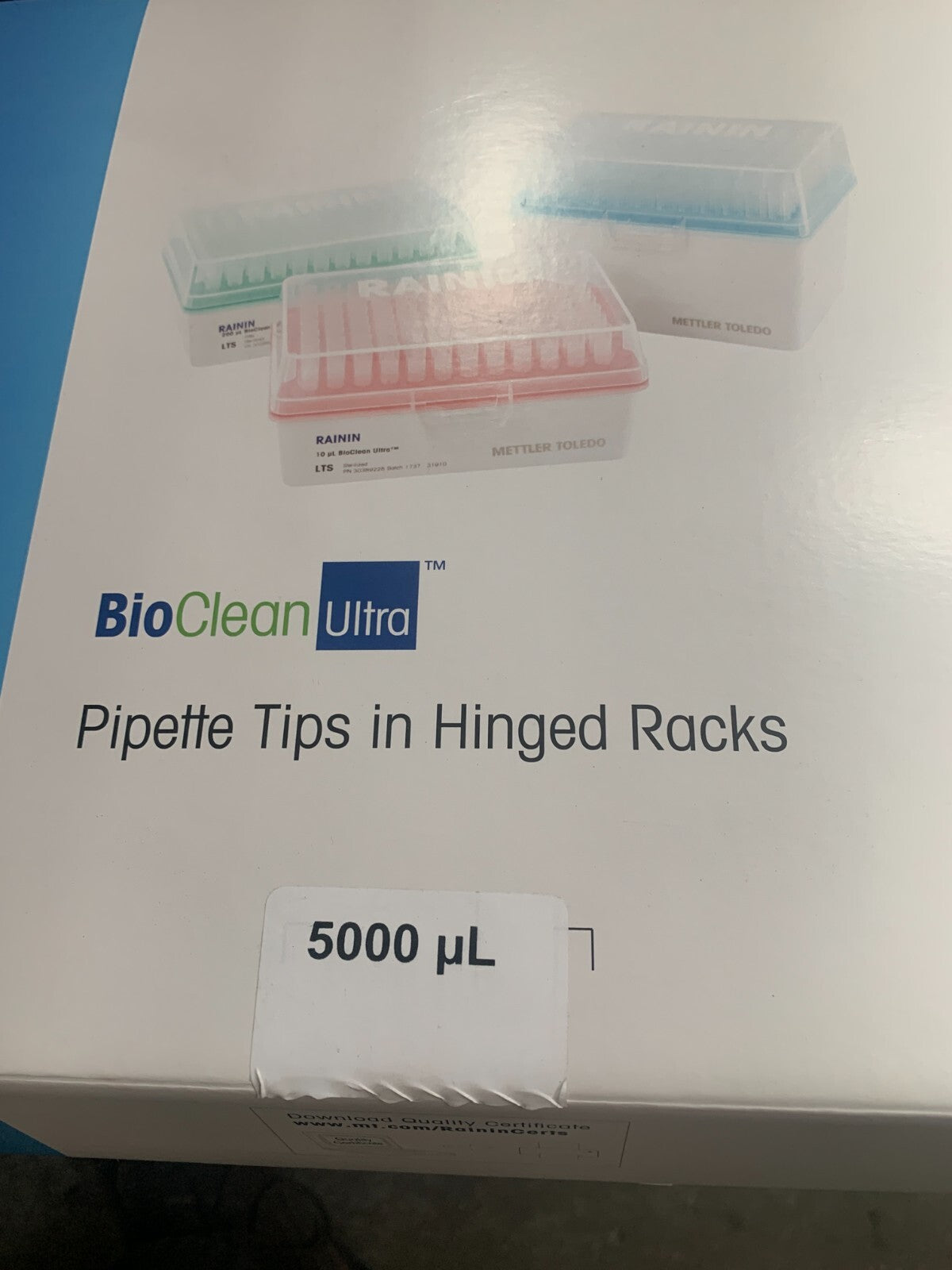 Lot of 4 racks of 24 units Mettler Toledo Rainin Bio Clean Ultra 5000UL 30389257