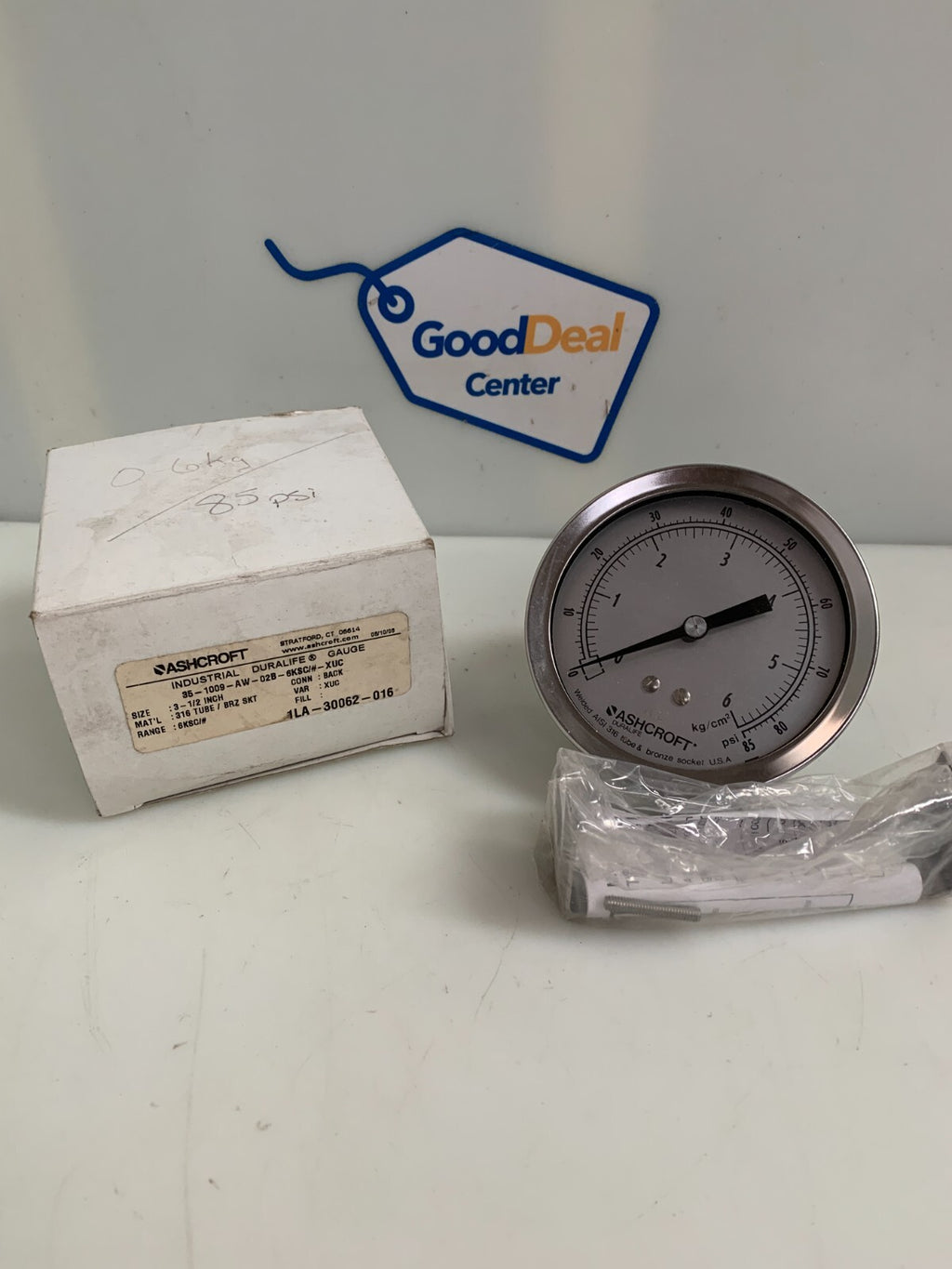 ASHCROFT 31/2" GAUGE 35-1009-AW-02B-6KSC-XUC