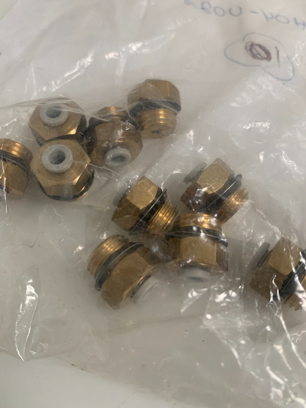 Bag of 10 SMC KQ2H04-402A KQ2H04402A One touch Brass Male Connector