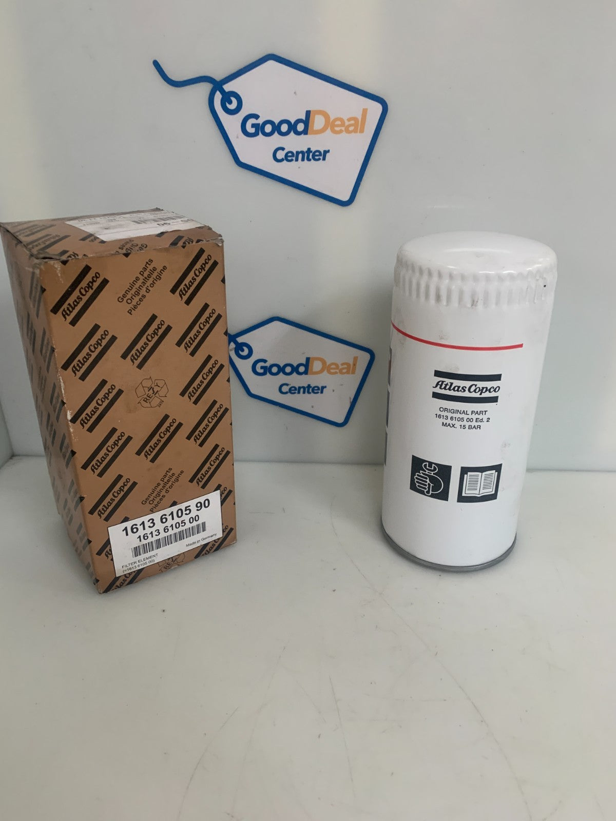 ATLAS COPCO COMPRESSOR OIL FILTER #1613 6105 900