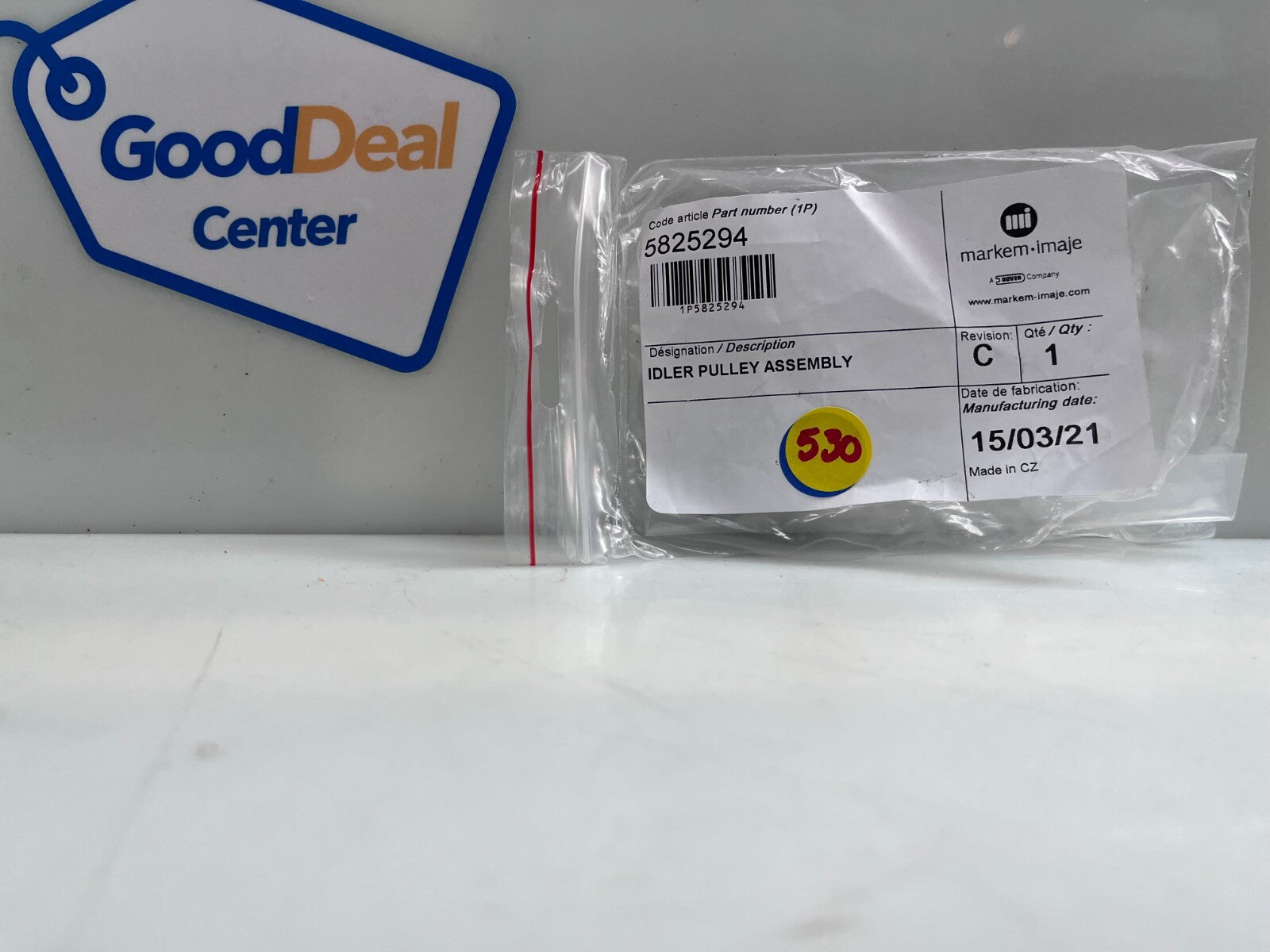 MARKEM-IMAJE IDLER PULLEY ASSEMBLY 5825294 Rev C1