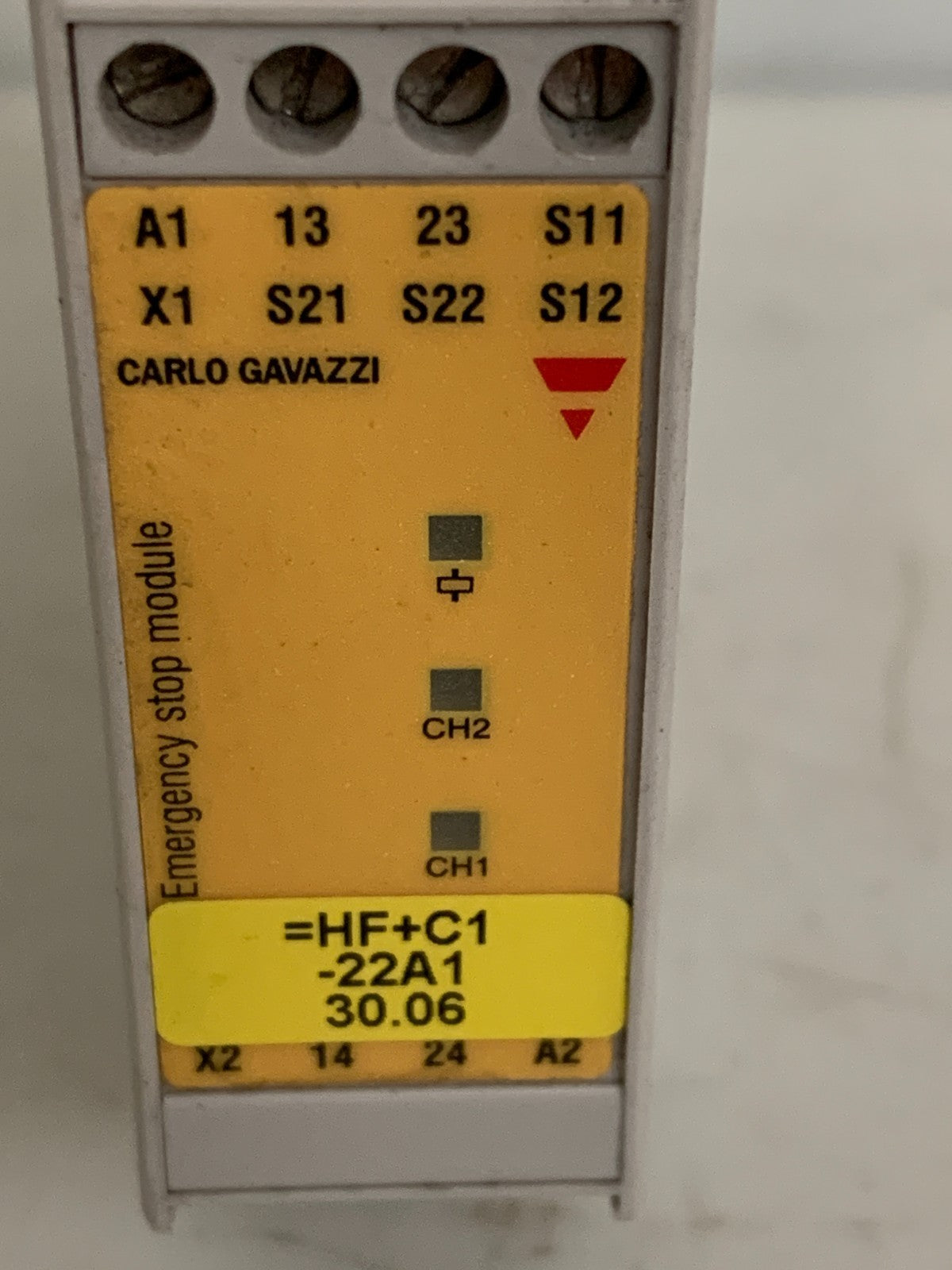 CARLO GAMAZZI EMERGENCY STOP MODULE NES02DB24SC