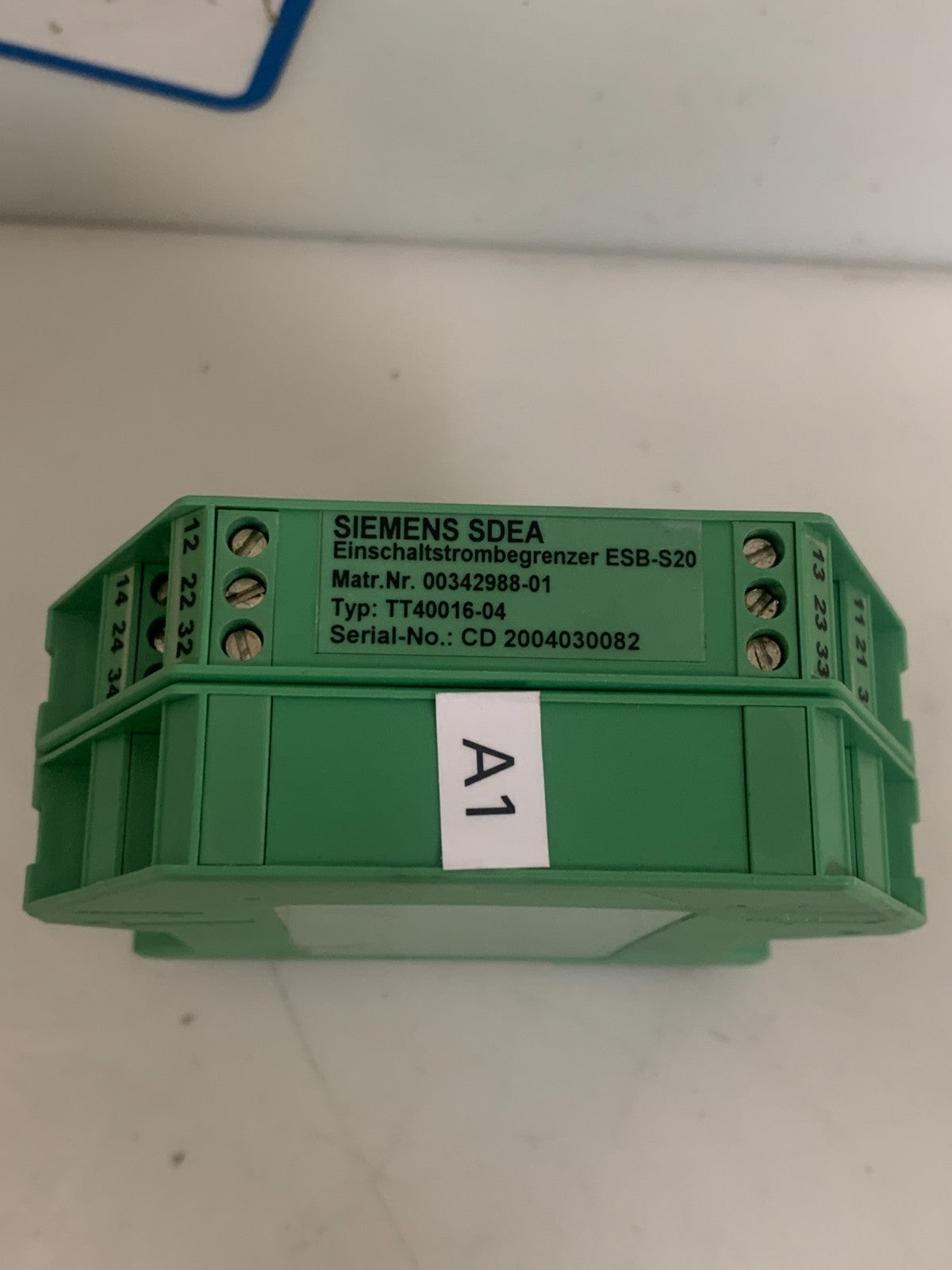 SIEMENS LIMIT CURRENT MODULE SDEA TT40016-04 00342988-01
