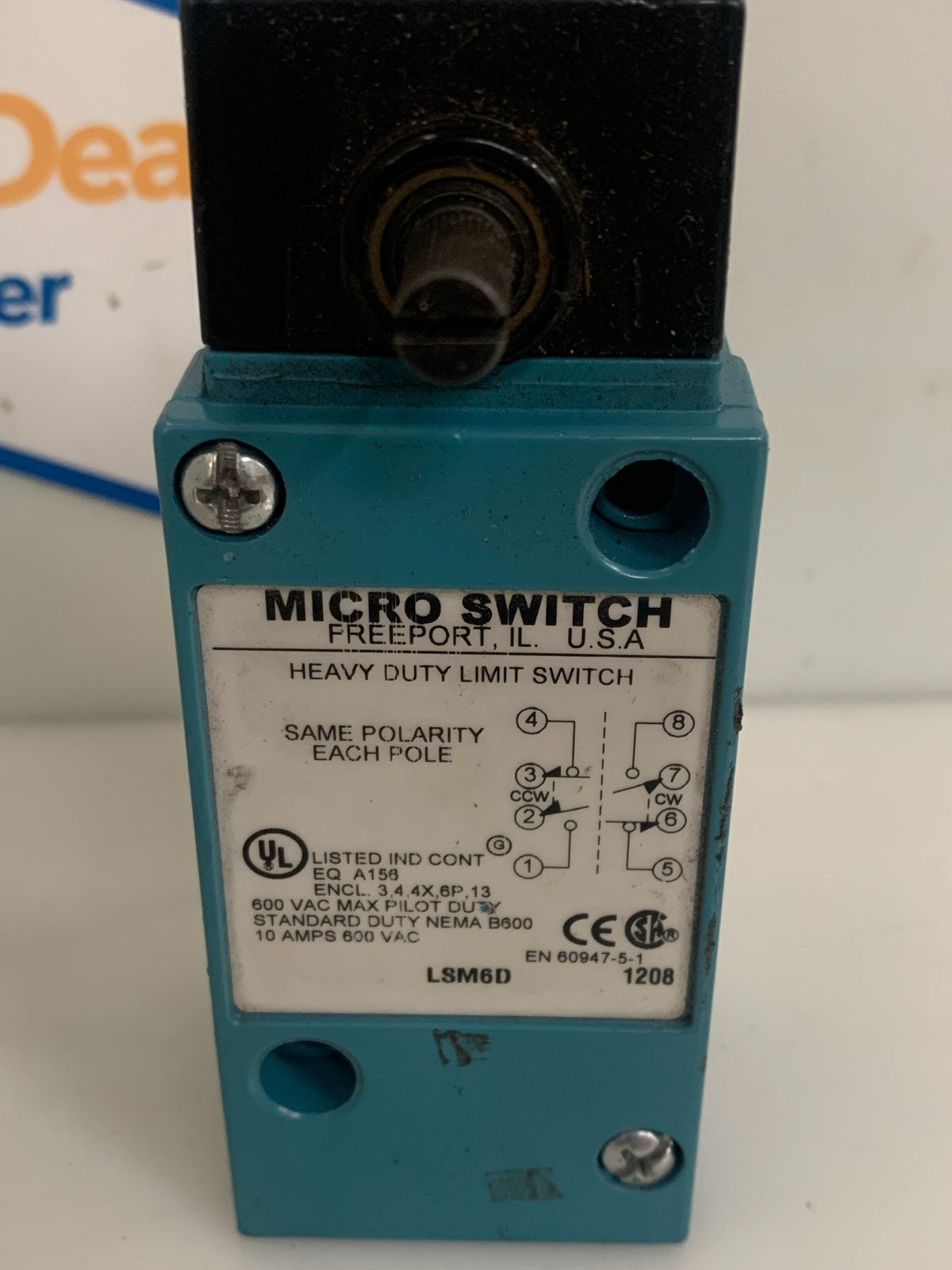 HONEYWELL MICRO SWITCH HEAVY DUTY LIMIT SWITCH #LSM6D1