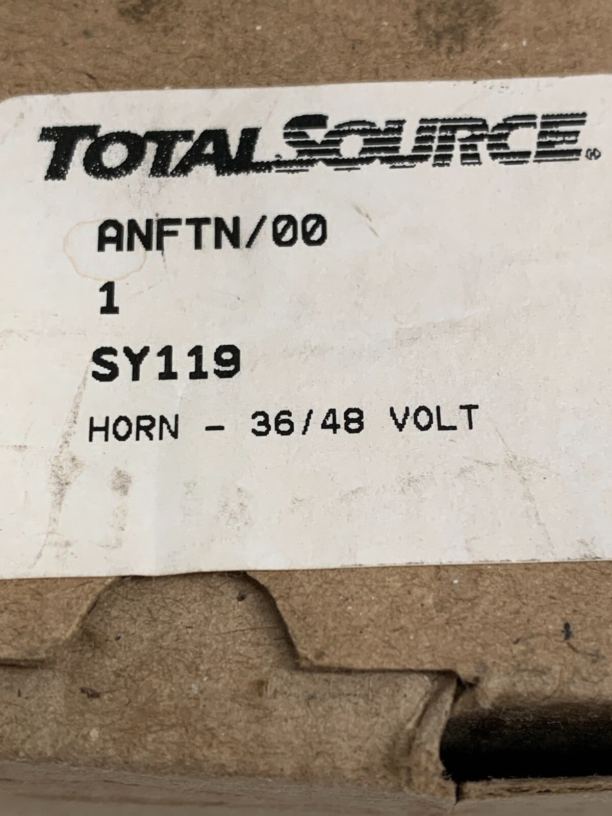 TOTAL SOURCE   ANFTN/00  Horn  SY119