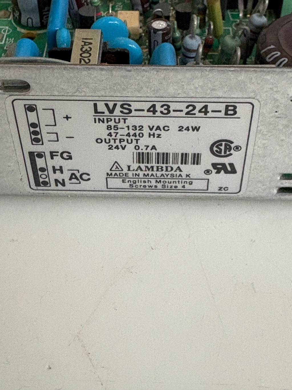 LAMBDA POWER SUPPLY LVS-43-24-B