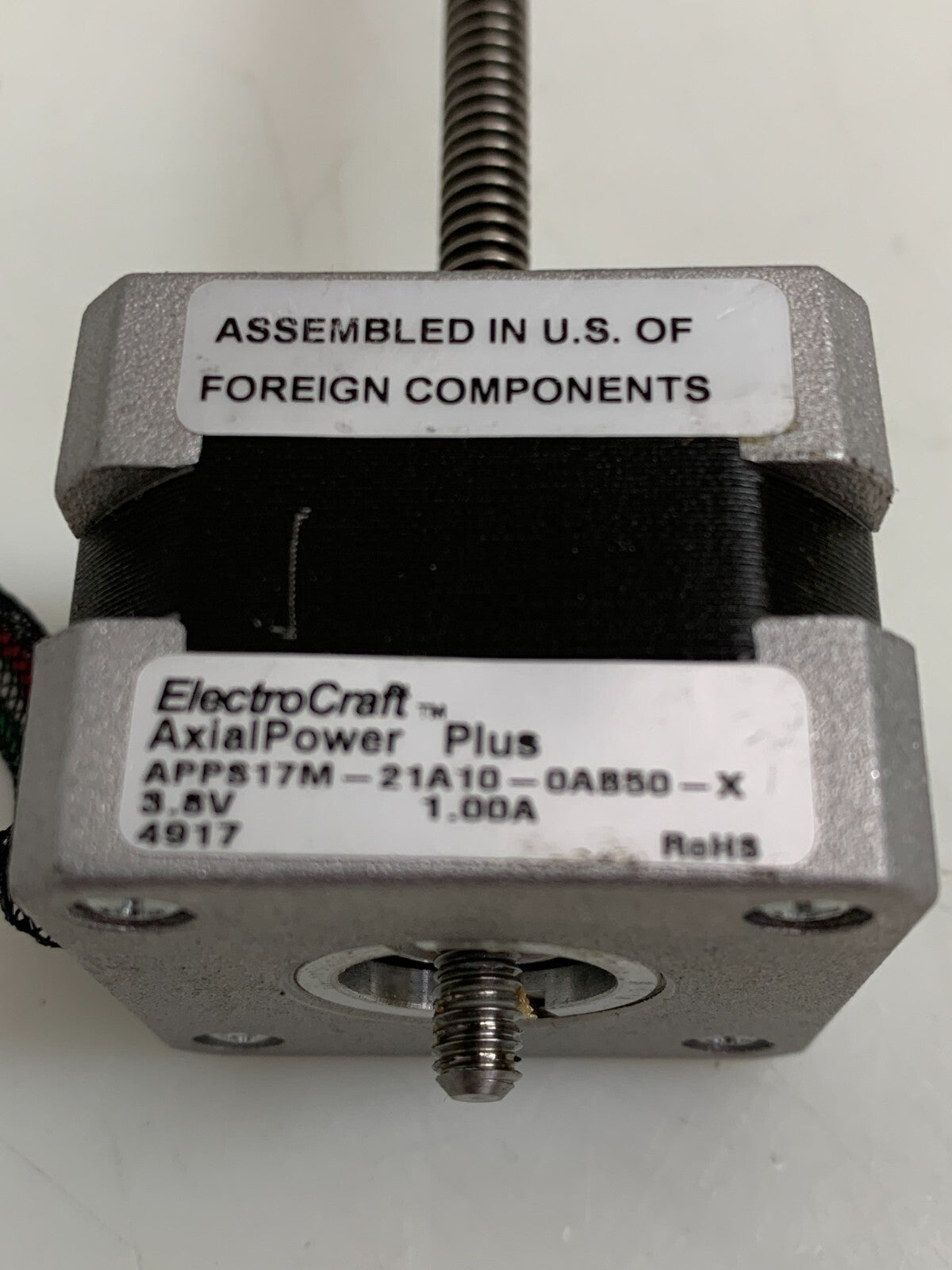ELECTRO CRAFT / Axial Power Plus  Stepper Motor APP817M-21A10-0A850-X (Lot of 4)