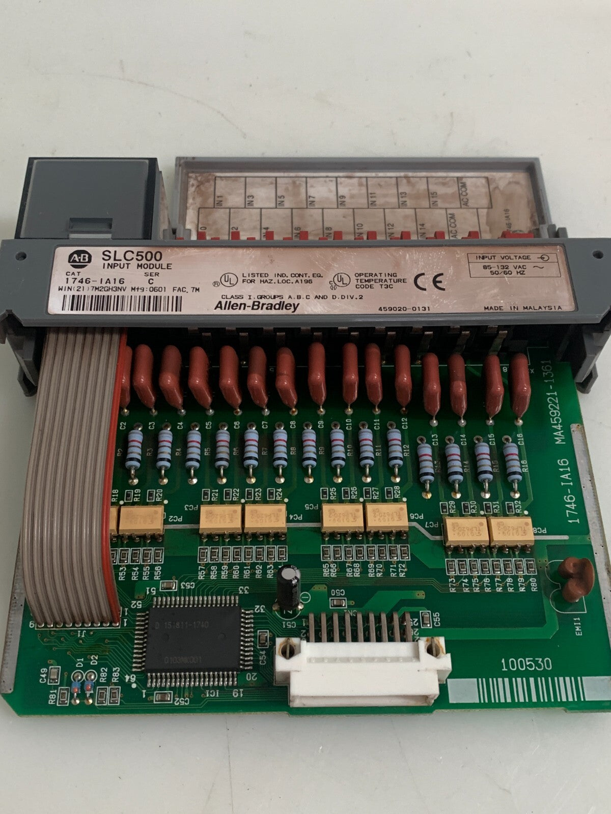 ALLEN BRADLEY SLC500 INPUT MODULE 1746-IA16 SER C