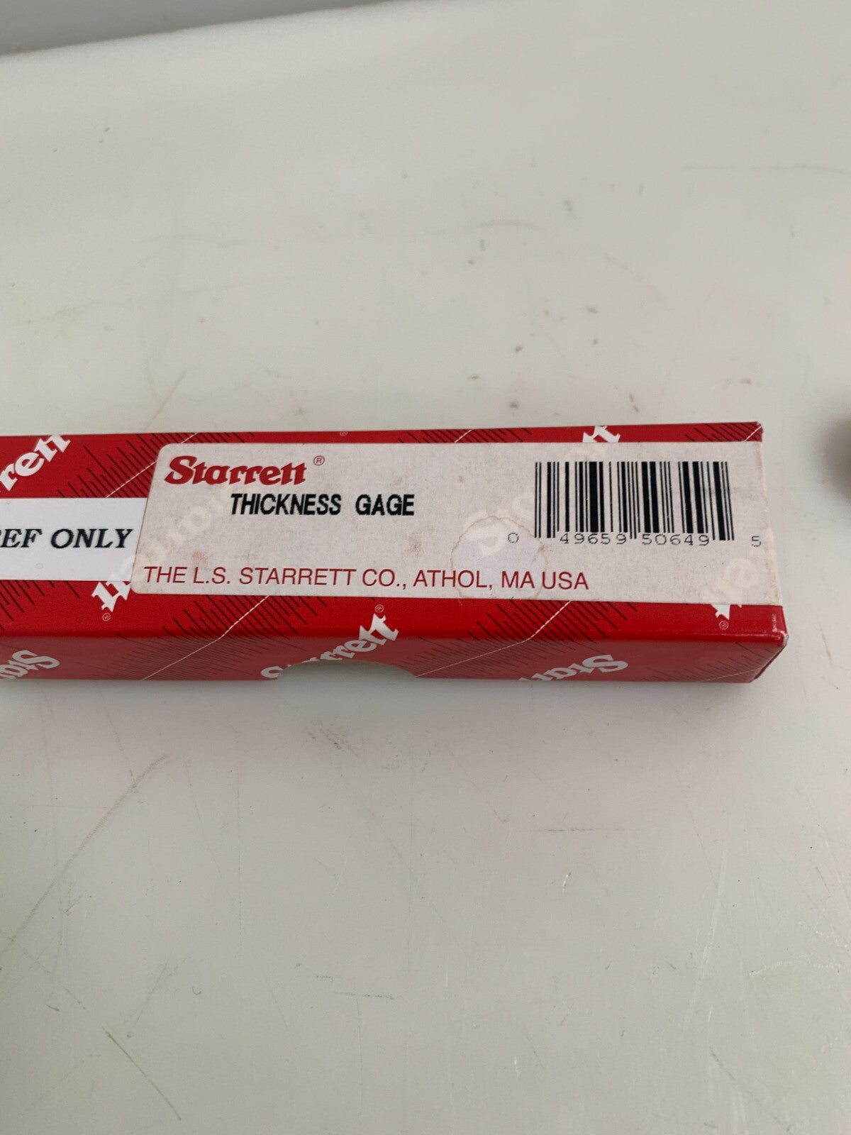 STARRETT THICKNESS GAGE #172A