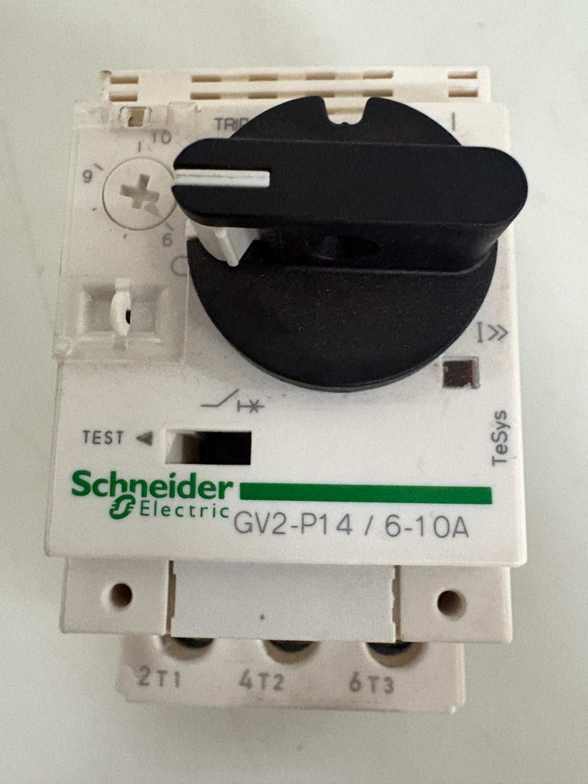 LOT OF 2 SCHNEIDER MOTOR STARTER CIRCUIT BREAKER GV2-P14/6-10A1