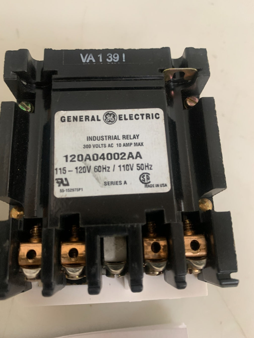 GENERAL ELECTRIC IND. RELAY CR120A002AA