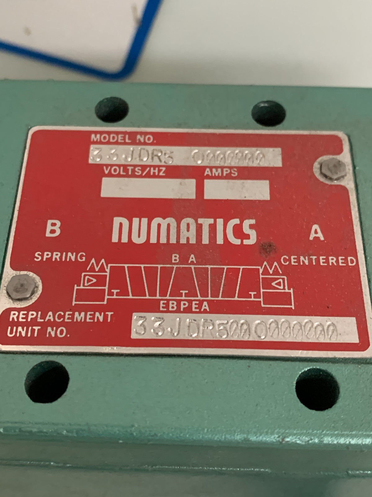 NUMATICS SOLENOID VALVE 33JDR5