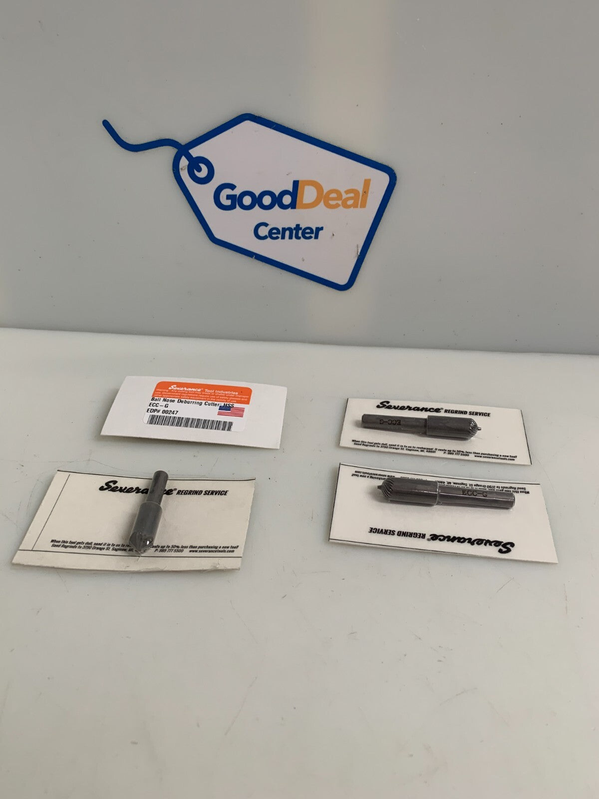 SEVERANCE BALL NOSE DEBURRING CUTTER ECC-G LOT OF 3 W/ FREE ES-3/8-50