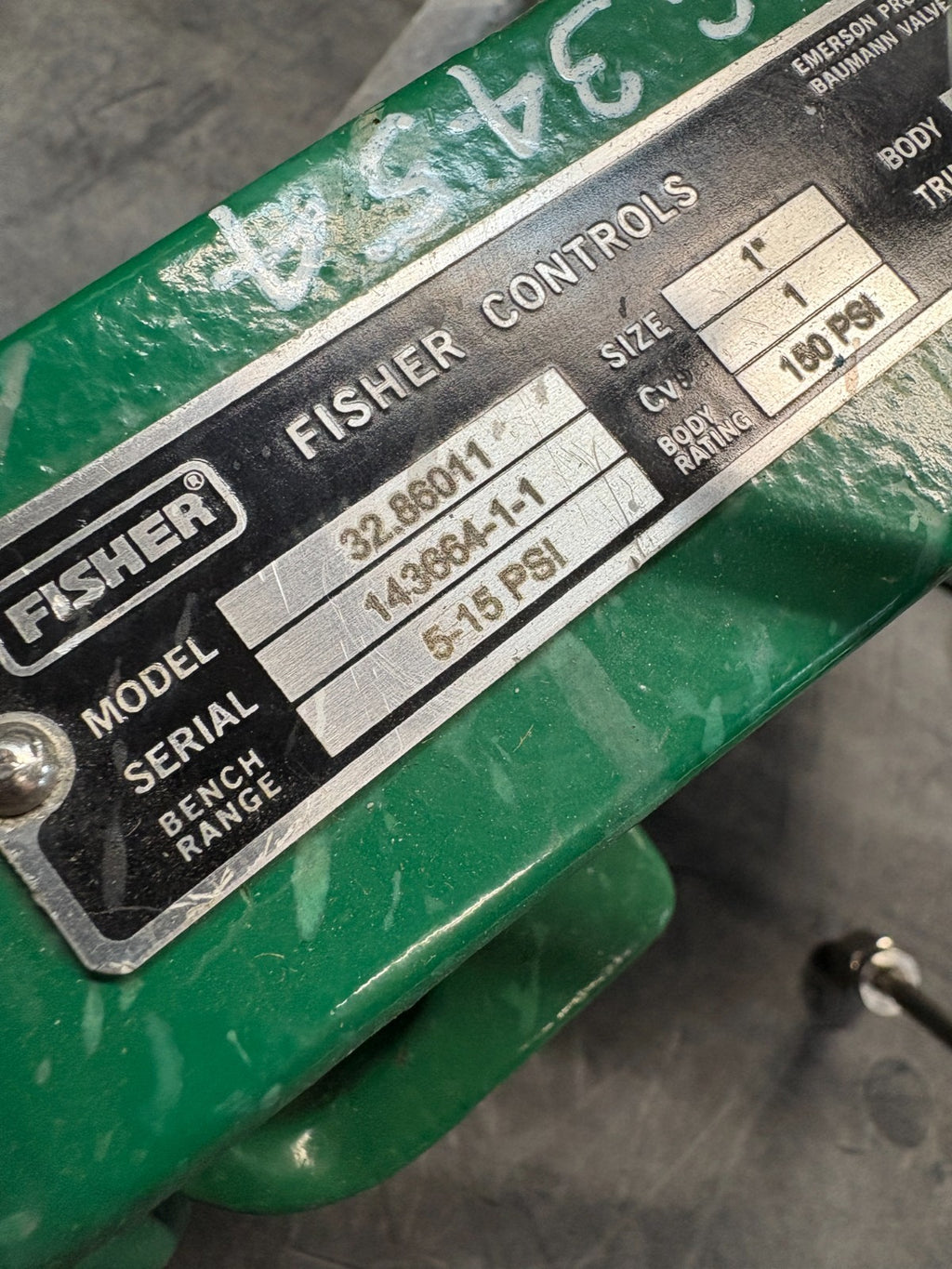 FISHER CONTROLS 1" CONTROL VALVE MODEL 32.86011