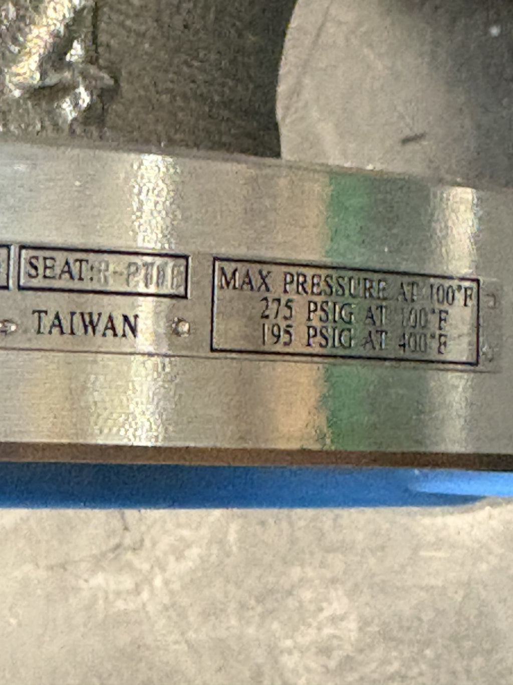 QUADRANT VALVE S.STEEL 4" MANUAL E 1024 NACE F1RSSRGLH1F400 4-150 CF8M4