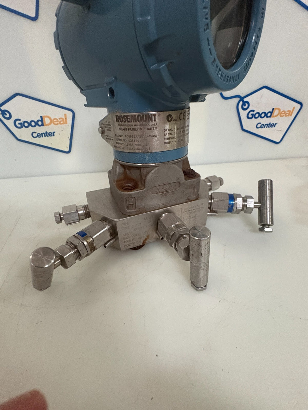ROSEMOUNT TRANSMITTER 3095MA23A0011AA10N0BS504 W/PRESSURE TRANSMITTER SENSOR4