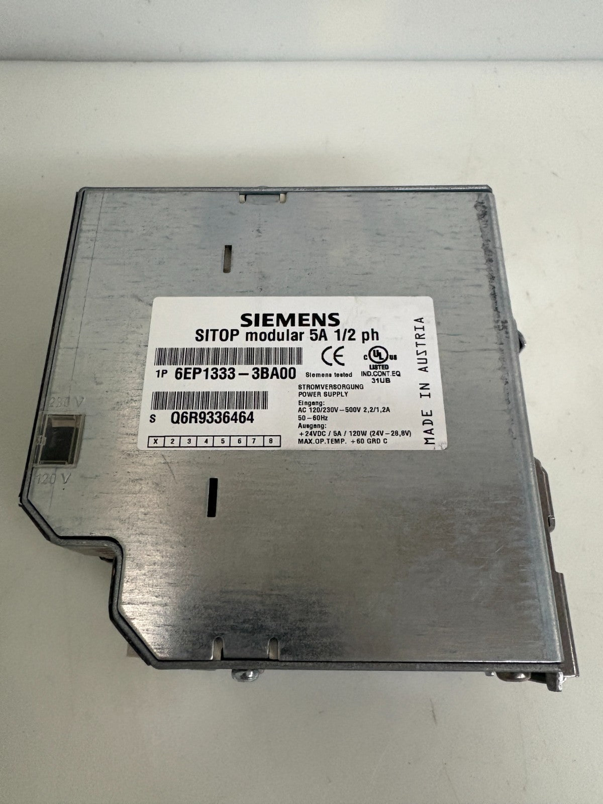 SIEMENS SITOP POWER SUPPLY 6EP1333-3BA00