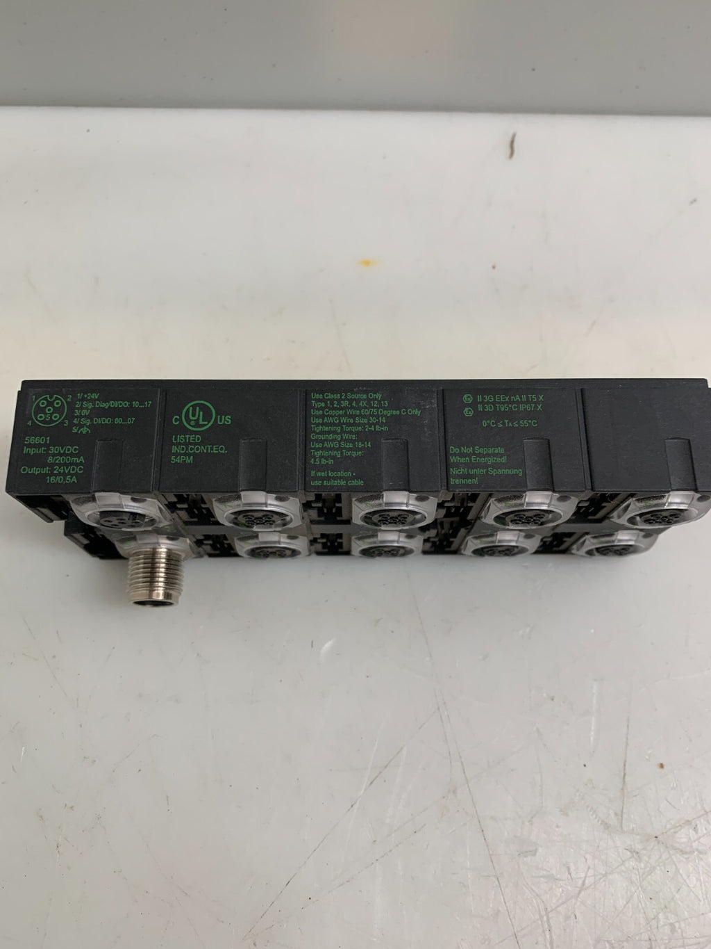 MURR ELEKTRONIK DI16 E 8XM12  I/O Extension Module Cube 67 56601 (USED)1