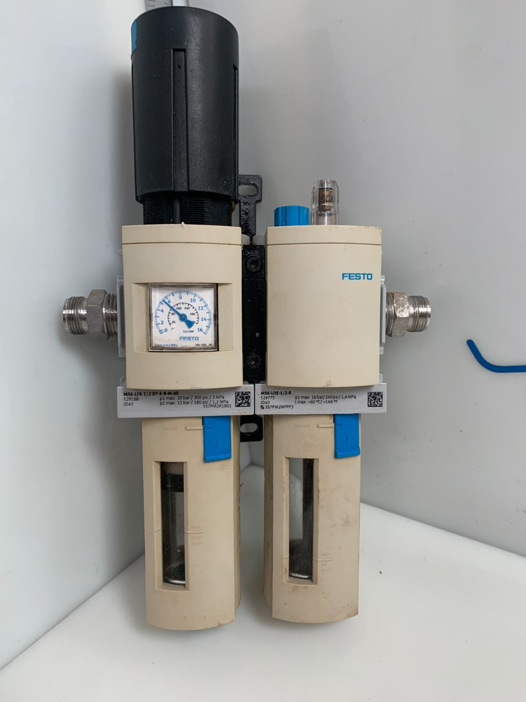 FESTO PNEUMATIC ASSY FILTER REGULATOR W/SHUT OFF VALVE 529188-5412681