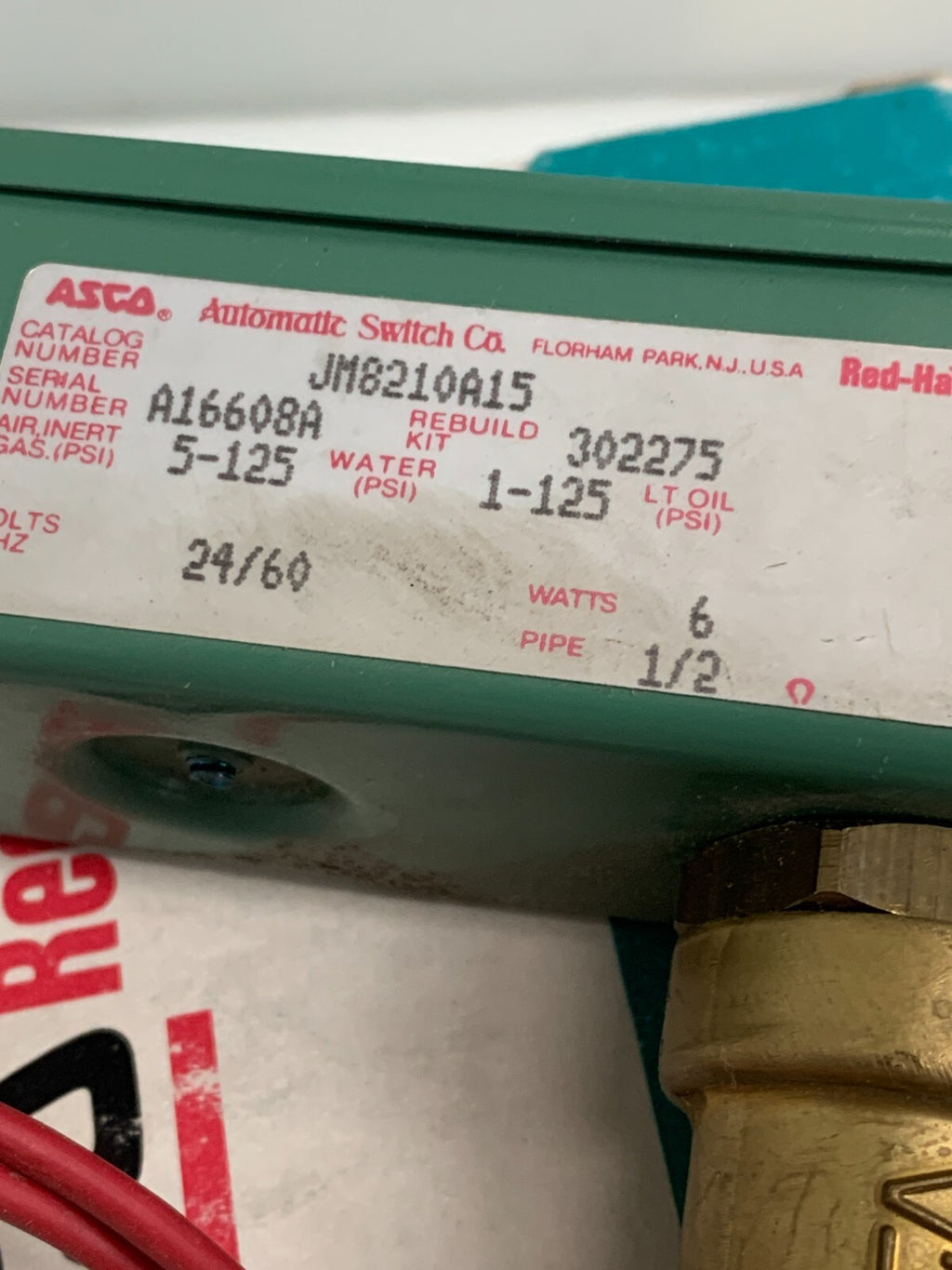 Asco JM8210A15 Solenoid Valve