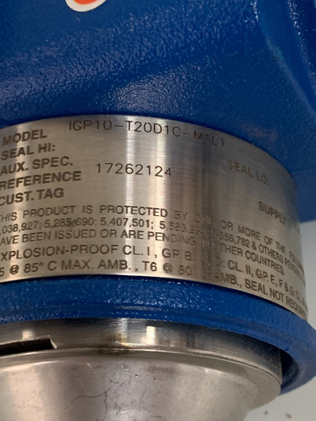 FOXBORO PRESSURE GAGE TRANSMITTER 1GP10-T2001C-W1L12