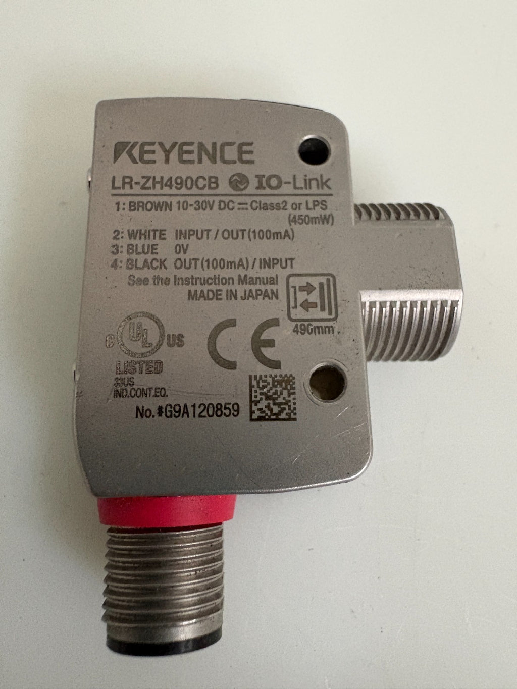 KEYENCE DISTANCE LASER SENSOR LR-ZH490CB1
