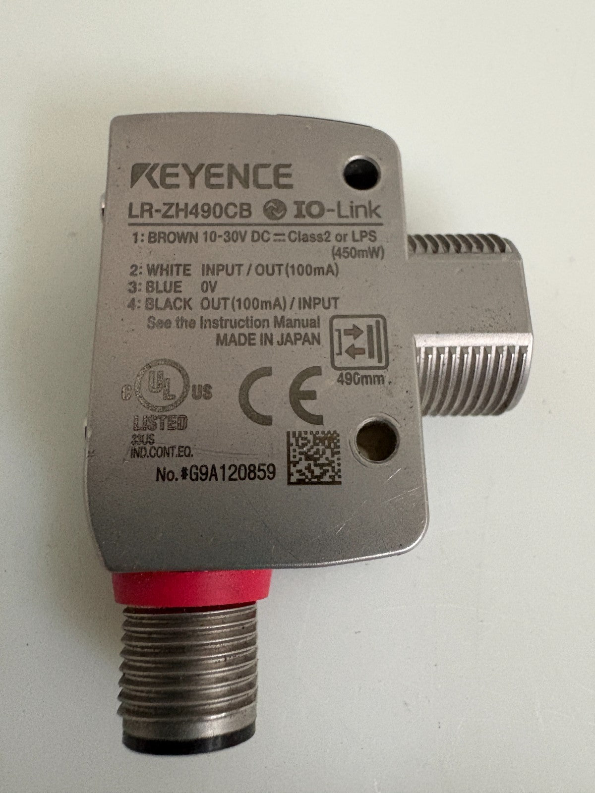 KEYENCE DISTANCE LASER SENSOR LR-ZH490CB1