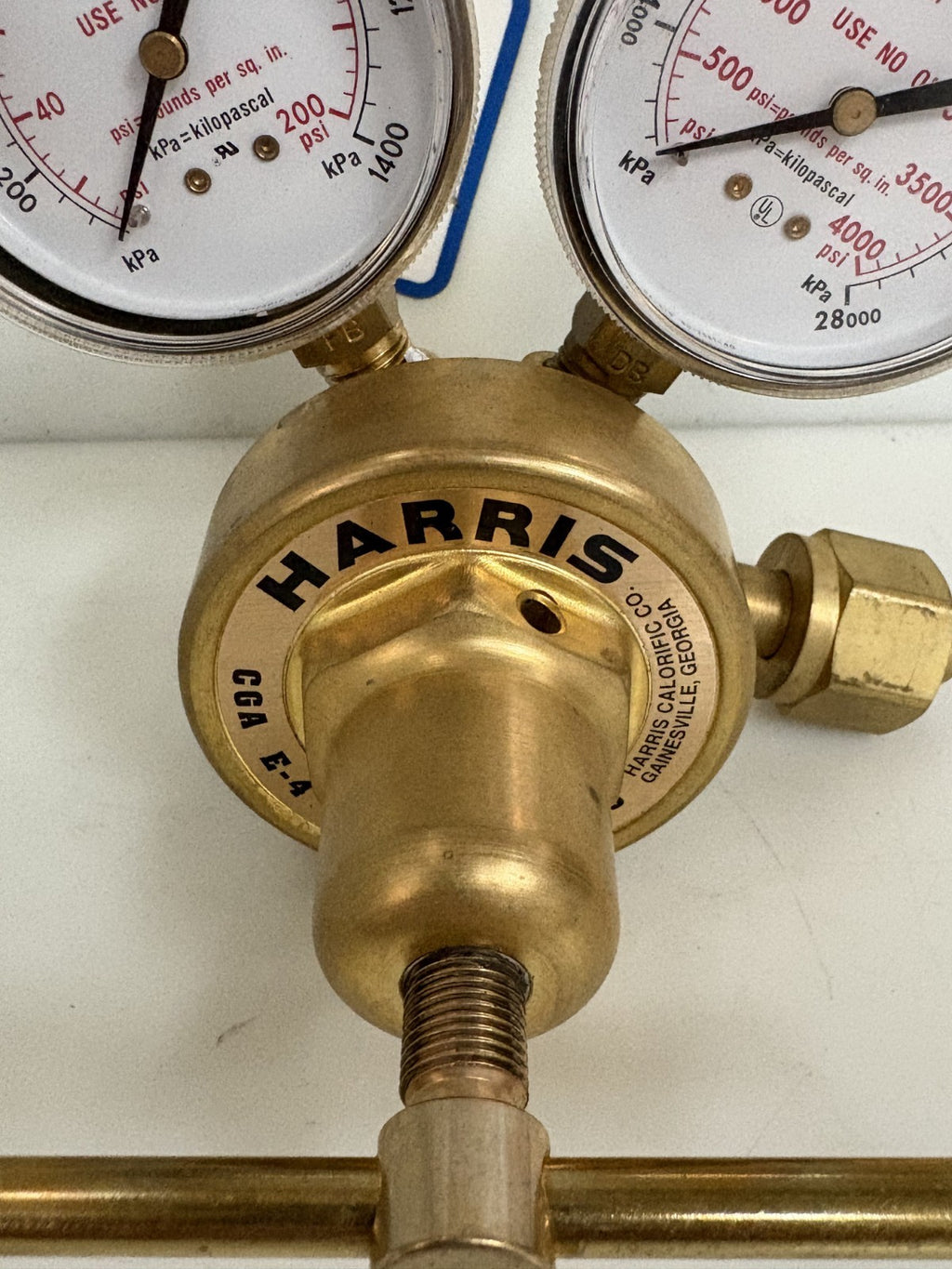 HARRIS GAS GAUGE WITH REGULATOR VALVE MODEL 425-1251