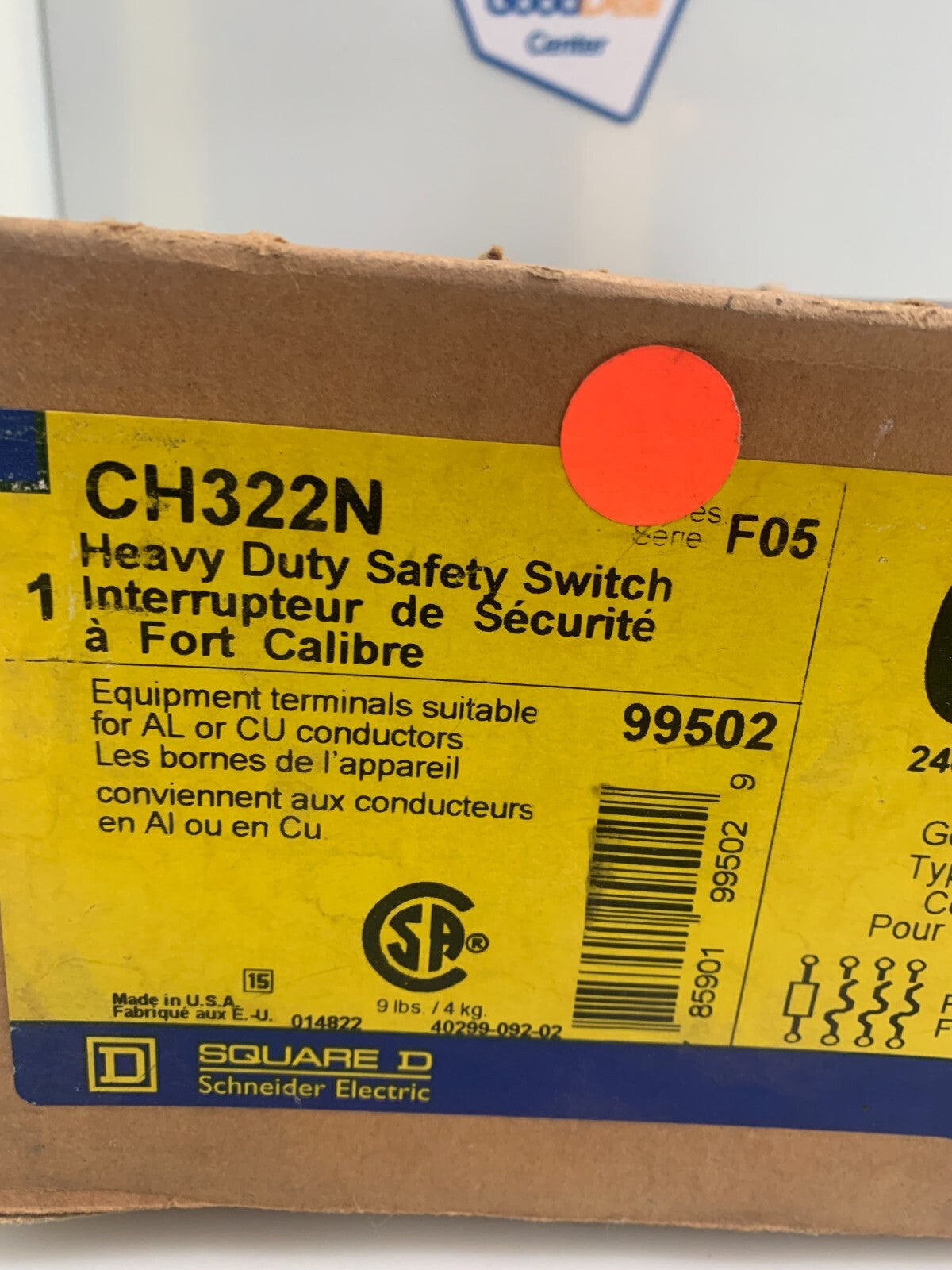SCHNEIDER ELECTRIC Square D CH322N / CH322N Heavy Duty Safety Switch