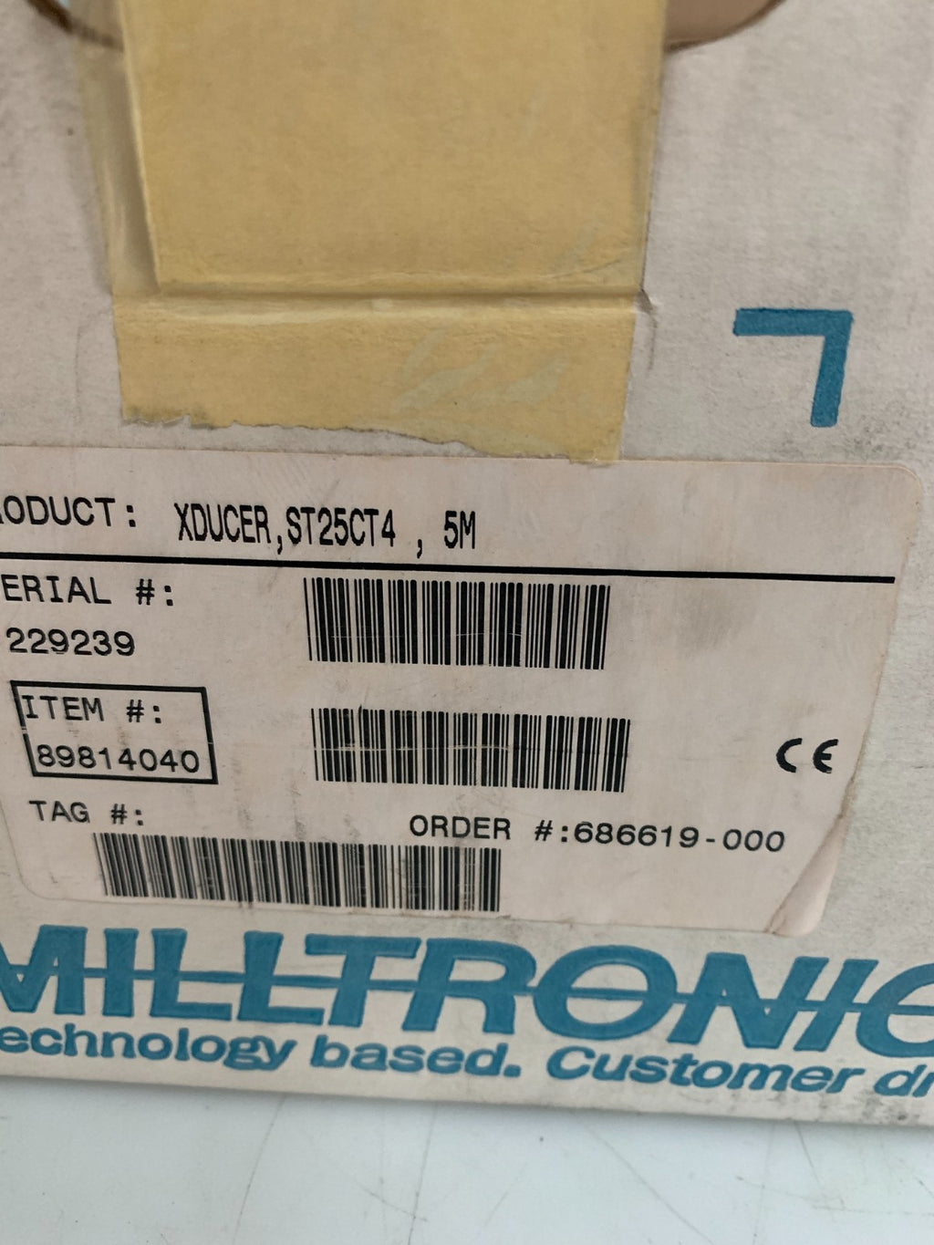 SIEMENS MILLTRONICS TRANSDUCER XDUCER, ST 25 CT 4,5M