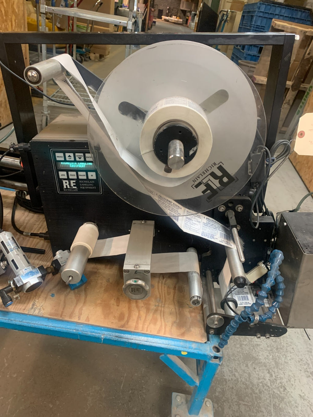 RICHELAIN Top Labeler w/Adjustment Pneumatic Track0
