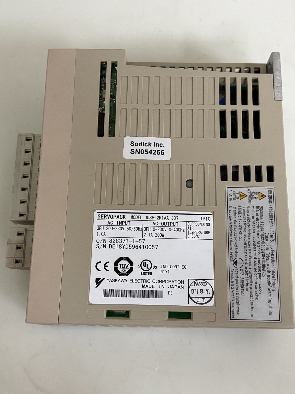 YASKAWA SERVOPACK SGDM-04AC-SD2