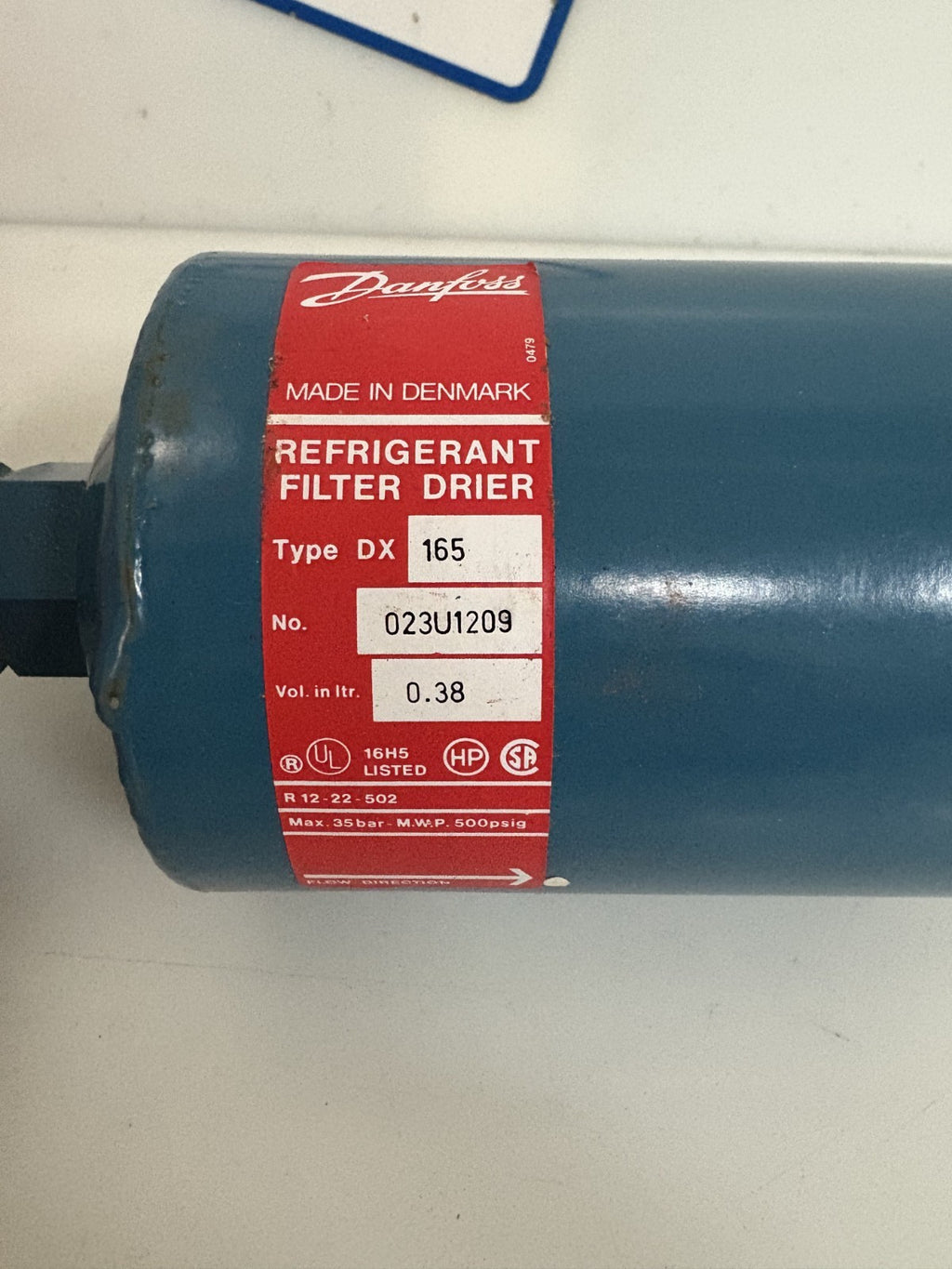 DANFOSS LIQUID LINE FILTER DRIER DX1651