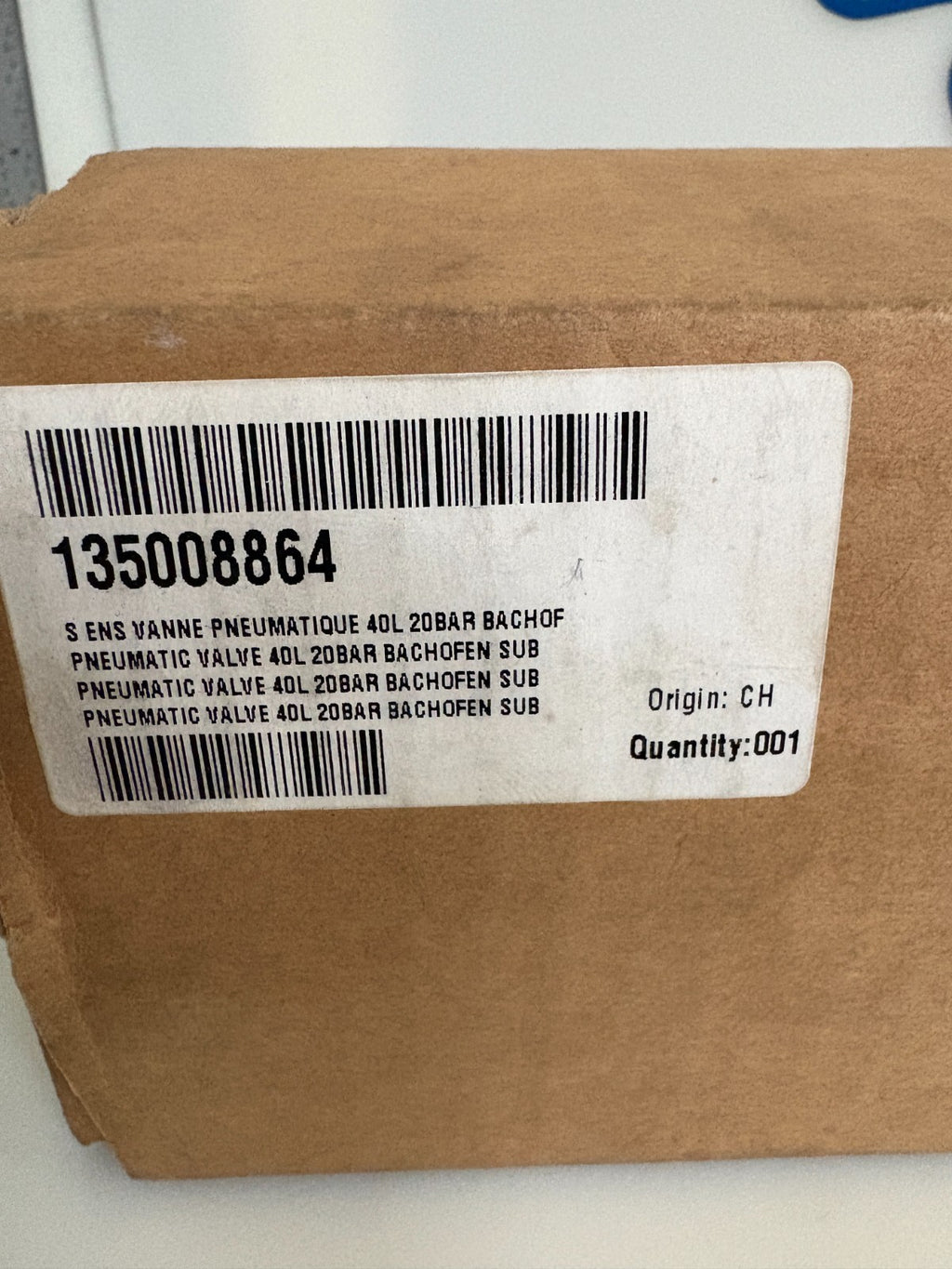 PNEUMATIC 4DL 20BAR VALVE 135008864
