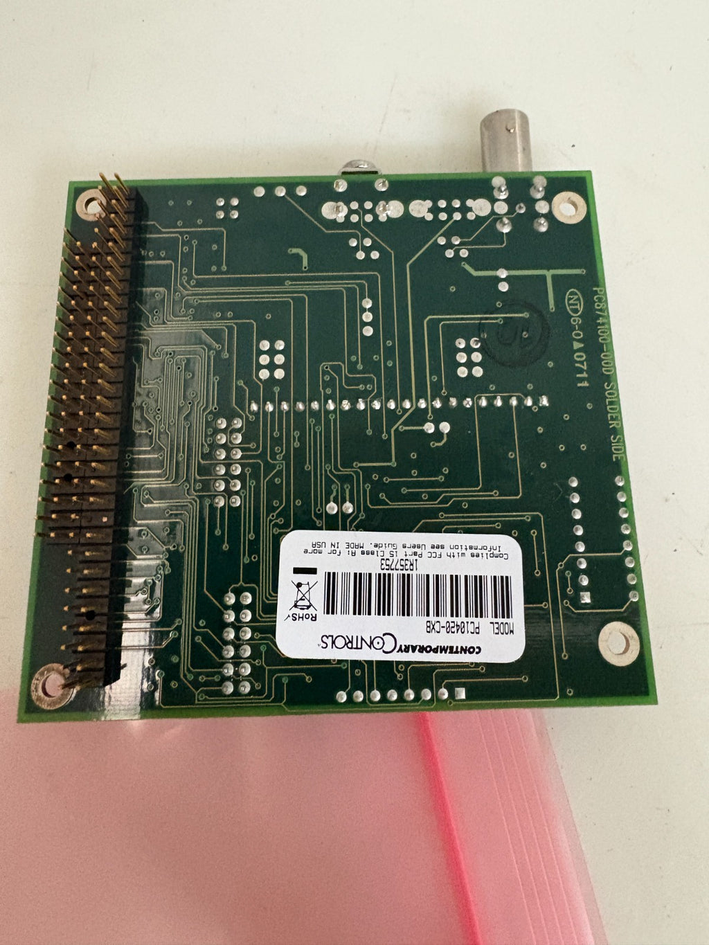 CONTEMPARY CONTROLS COAXIAL ARC NET INTERFACE CARD PC10420-CXB2