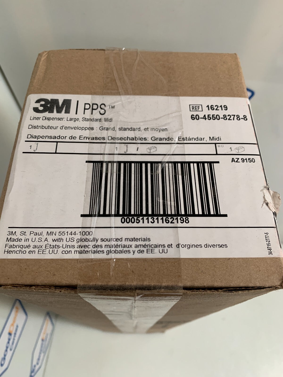 3M 16219 Large PPS Liner Dispenser New in box