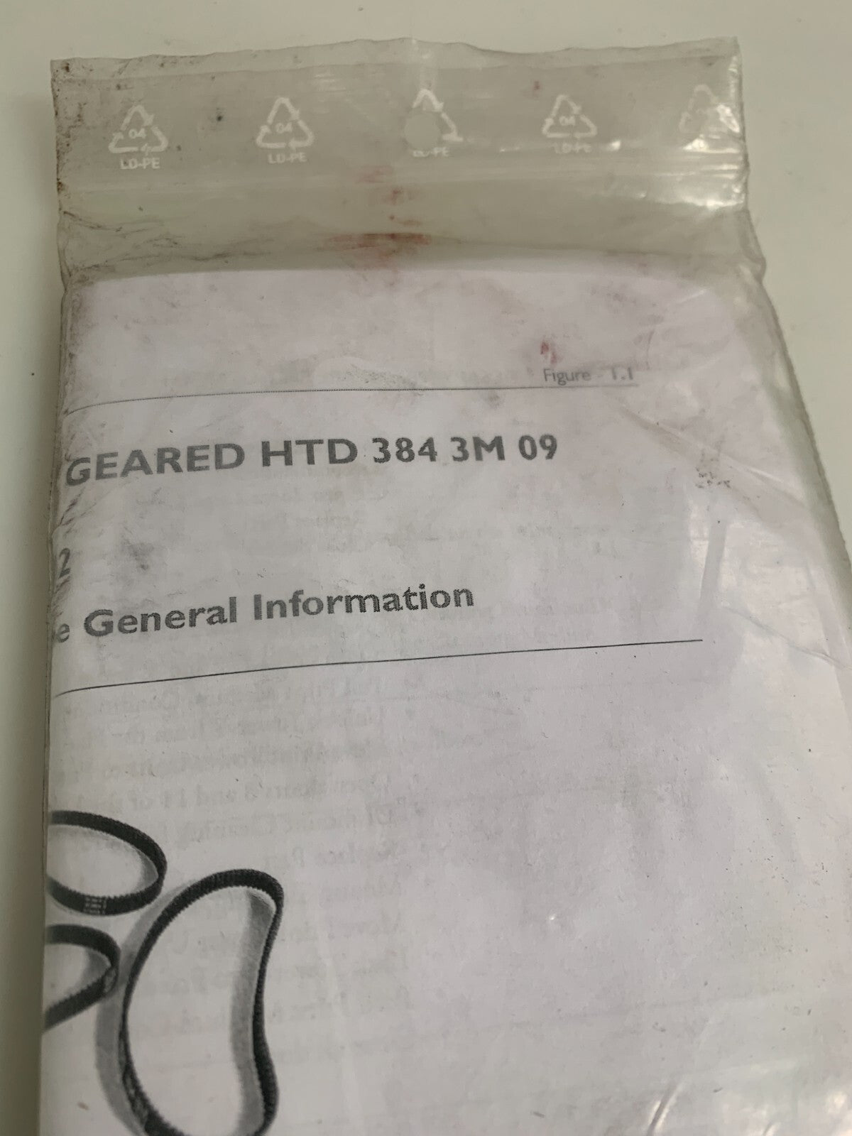 LOT OF 5  XEIKON LITD384 3M 09 GEARED BELT