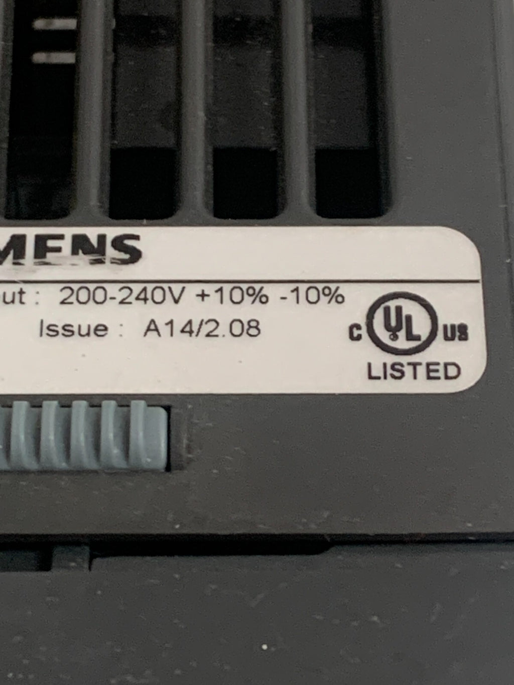 SIEMENS MICROMASTER 440 INVERTEC 63E6440-2AB17-5AA1