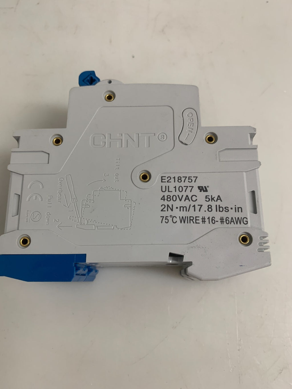 LOT OF 2  CHINT 2 POLE CIRCUIT BREAKER NB1-63 C102