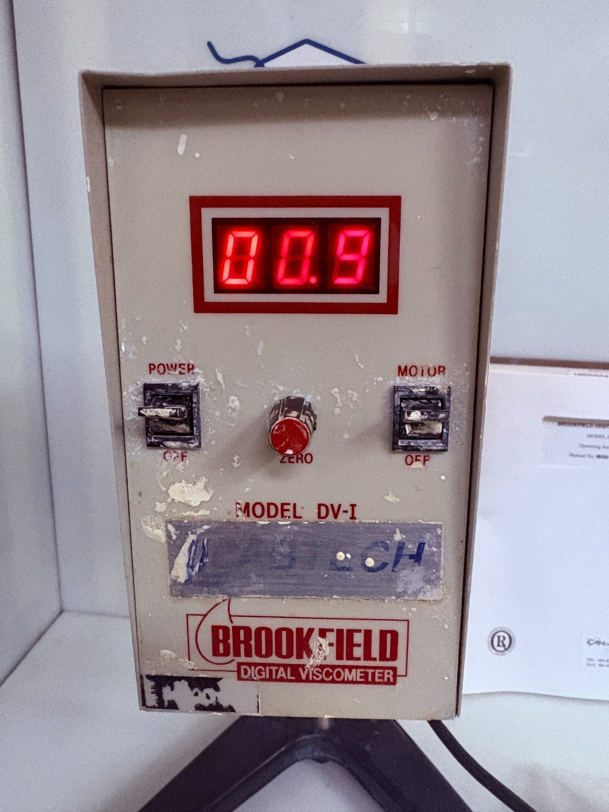 BROOKFIELD DIGITAL VISCOMETER DV-1 W/ACCESSORIES 1