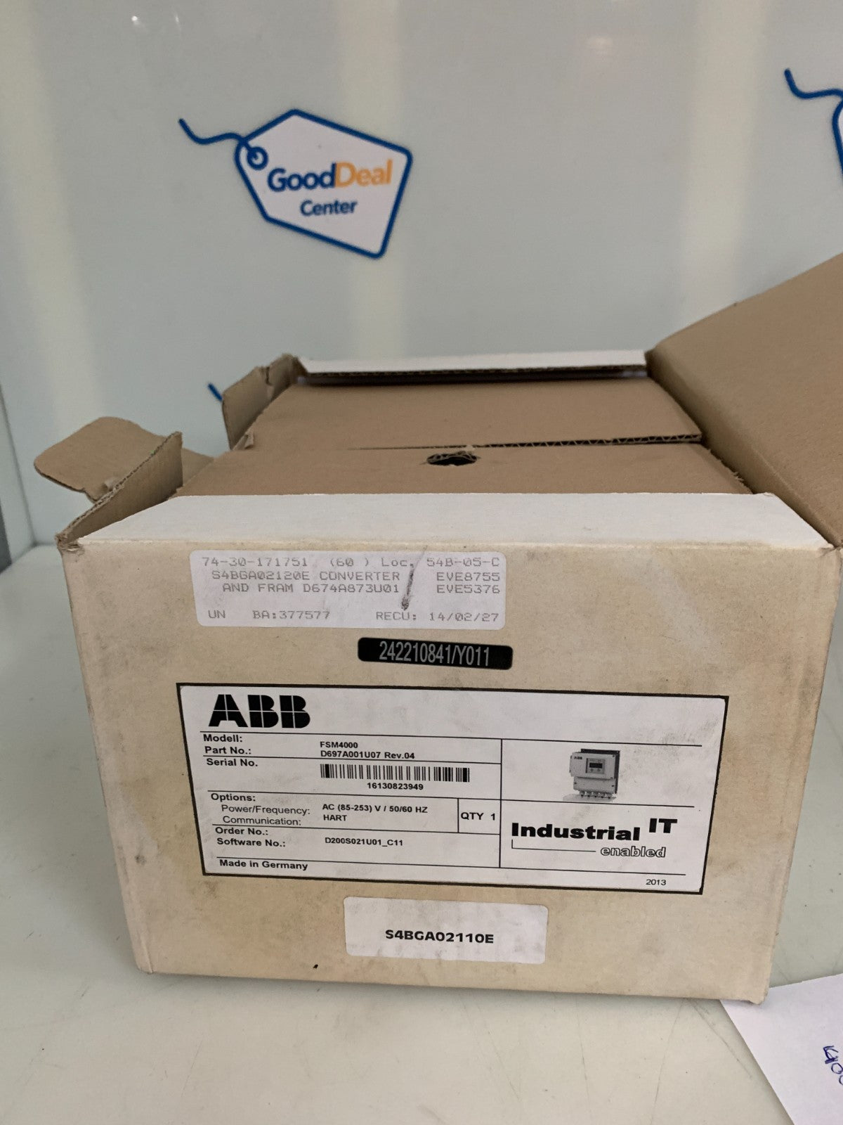 ABB FLOWMETER CONVERTER FSM 4000 D697A001407 REV 040