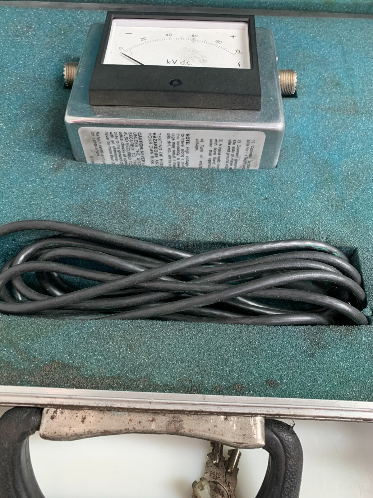PCF ELECTROSTATIC DC VOLT TEST METER VINTAGE HV 1002