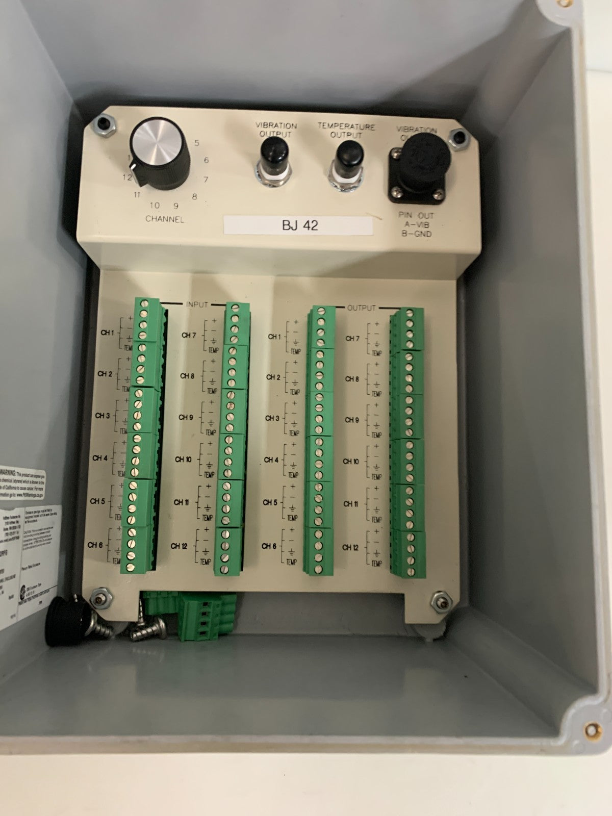 NVENT HOFFMAN TYPE 4X IMI SENSORS VIBRATION INTERFACE ENCLOSURE